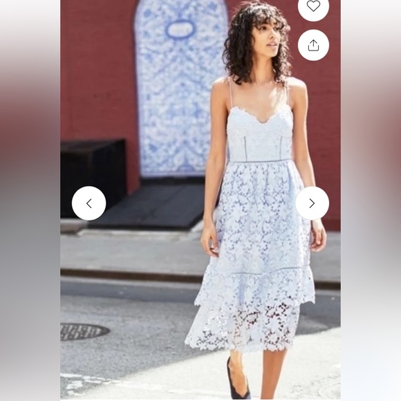 • CLUB MONACO •  Nanhah Blue Lace Midi
6 - Picture 2 of 6